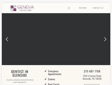Tablet Screenshot of genevadentalcare.com